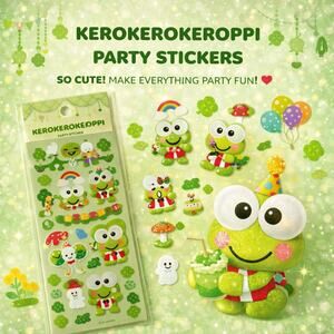 Keroppi Party Sticker Pack NEW